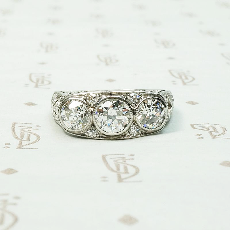 Architectural Beauty Edwardian Diamond Ring