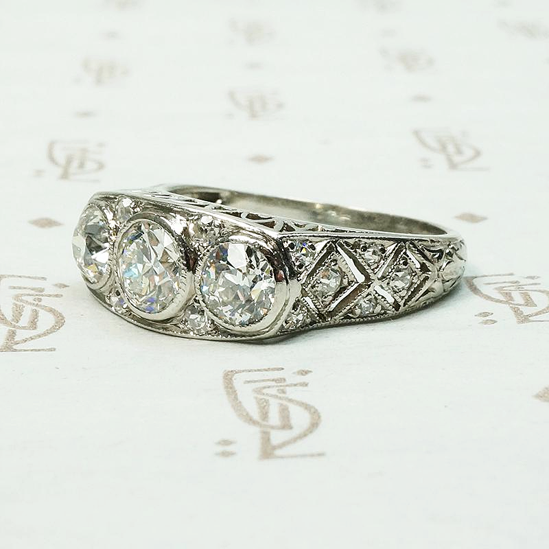 Architectural Beauty Edwardian Diamond Ring