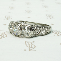 Architectural Beauty Edwardian Diamond Ring