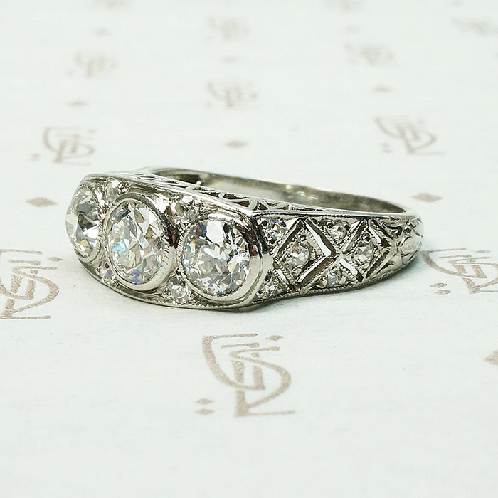 Architectural Beauty Edwardian Diamond Ring