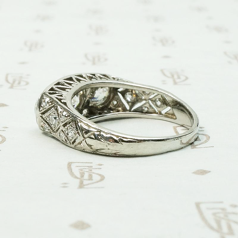 Architectural Beauty Edwardian Diamond Ring
