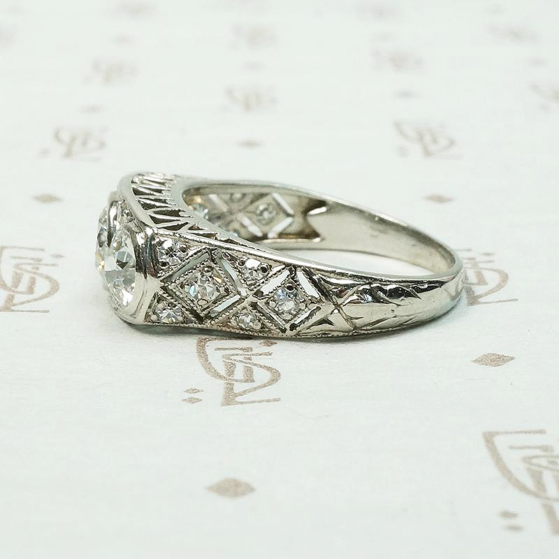 Architectural Beauty Edwardian Diamond Ring