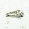 Edwardian Beauty Diamond Set Filigree Ring