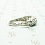 Edwardian Beauty Diamond Set Filigree Ring