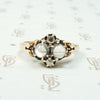 Dreamy Double Moonstone & Diamond Ring