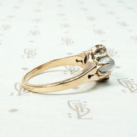 Dreamy Double Moonstone & Diamond Ring