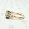 Dreamy Double Moonstone & Diamond Ring