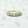 Chunky Diamond Wedding Band in Platinum & Gold