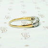 Chunky Diamond Wedding Band in Platinum & Gold