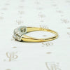 Chunky Diamond Wedding Band in Platinum & Gold