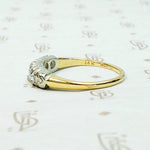 Chunky Diamond Wedding Band in Platinum & Gold