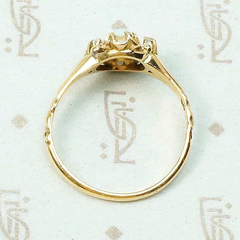 Victorian Romance Opal & Diamond Ring