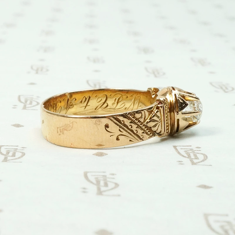 Victorian Grand Period OMC Diamond Solitaire
