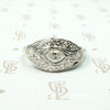 Art Deco Eye Ring with Marquis Cut Diamond
