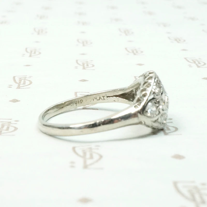Art Deco Eye Ring with Marquis Cut Diamond