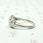 Art Deco Eye Ring with Marquis Cut Diamond