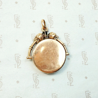 Antique Gold & Platinum Locket with Star Set Diamond
