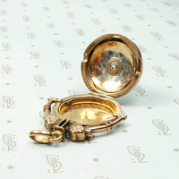 Antique Gold & Platinum Locket with Star Set Diamond