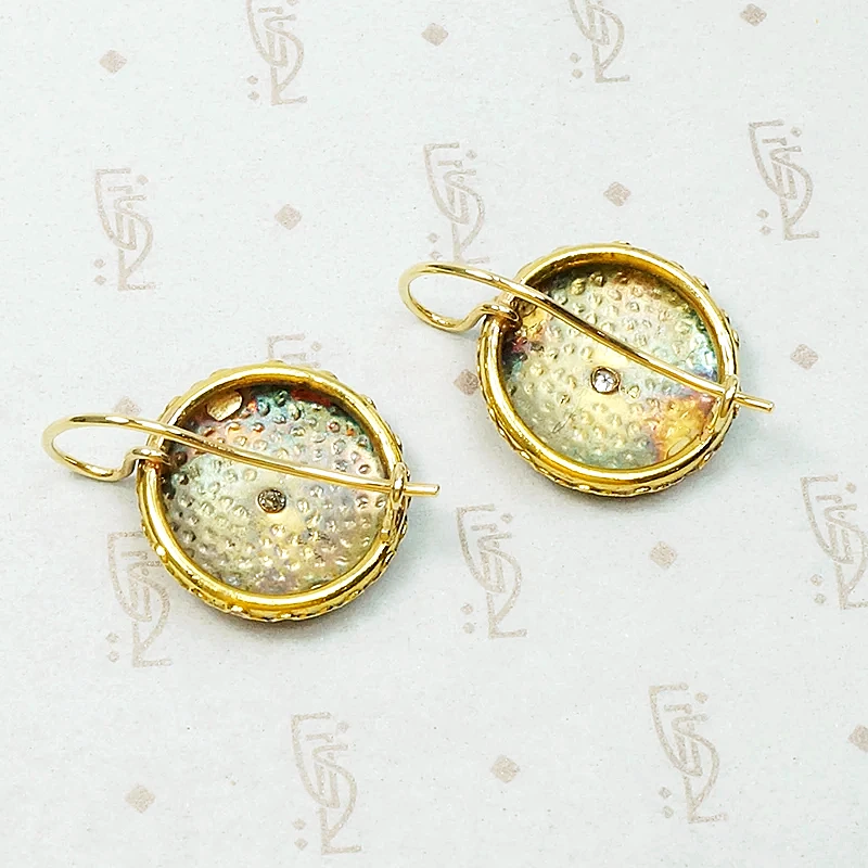 Charming Victorian Ear Bobs with Star Set Diamonds