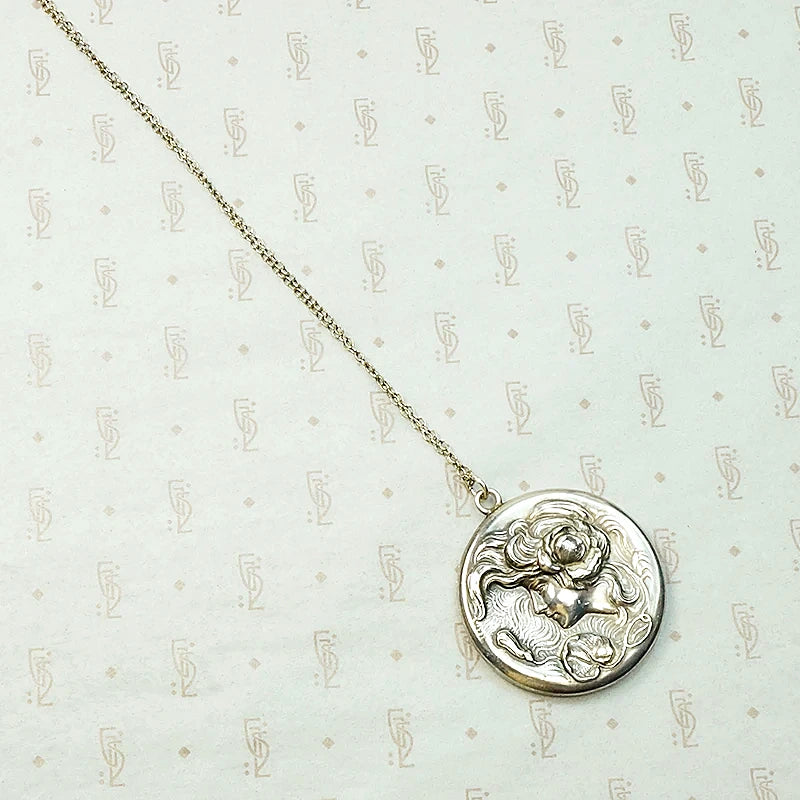 Foster & Bailey Water Lily Lady Locket