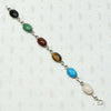 Vintage Seven Scarab Bracelet in Sterling