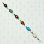 Vintage Seven Scarab Bracelet in Sterling