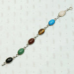 Vintage Seven Scarab Bracelet in Sterling