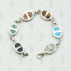 Vintage Seven Scarab Bracelet in Sterling