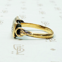 Rough & Radiant Rose Cut Diamond Russian Ring