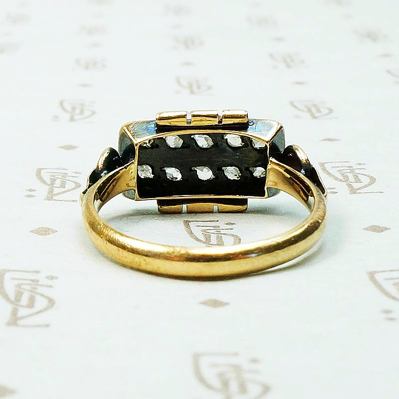 Rough & Radiant Rose Cut Diamond Russian Ring