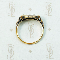 Rough & Radiant Rose Cut Diamond Russian Ring