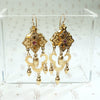 Fantastic Victorian Chandelier Earrings with Rubies