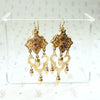 Fantastic Victorian Chandelier Earrings with Rubies