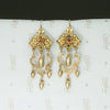 Fantastic Victorian Chandelier Earrings with Rubies