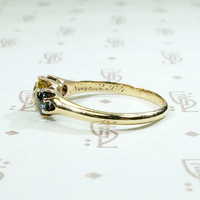 Dazzling Fancy Yellow Diamond & Sapphire Ring