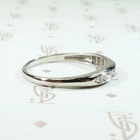 Channel Set Diamond Wedding Band in Platinum