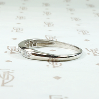 Channel Set Diamond Wedding Band in Platinum