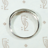 Channel Set Diamond Wedding Band in Platinum