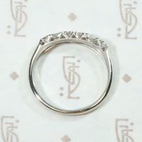 Refined Round & Baguette Diamond Platinum Band
