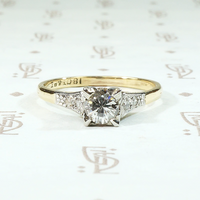 Retro Engagement Ring with Unexpected Details