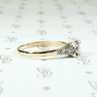 Retro Engagement Ring with Unexpected Details