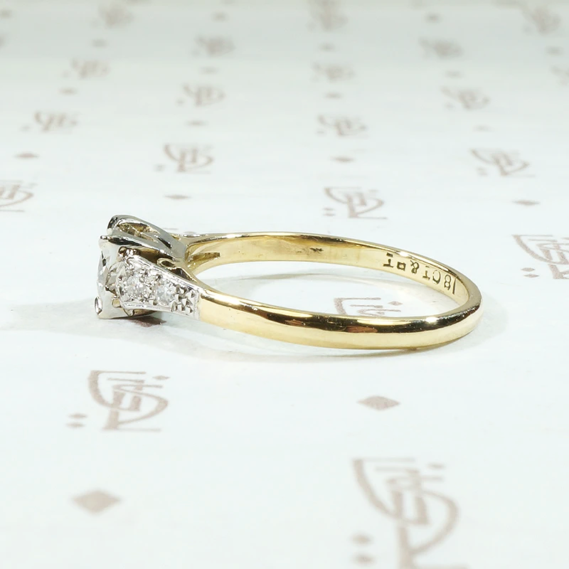 Retro Engagement Ring with Unexpected Details
