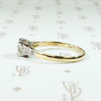 Retro Engagement Ring with Unexpected Details