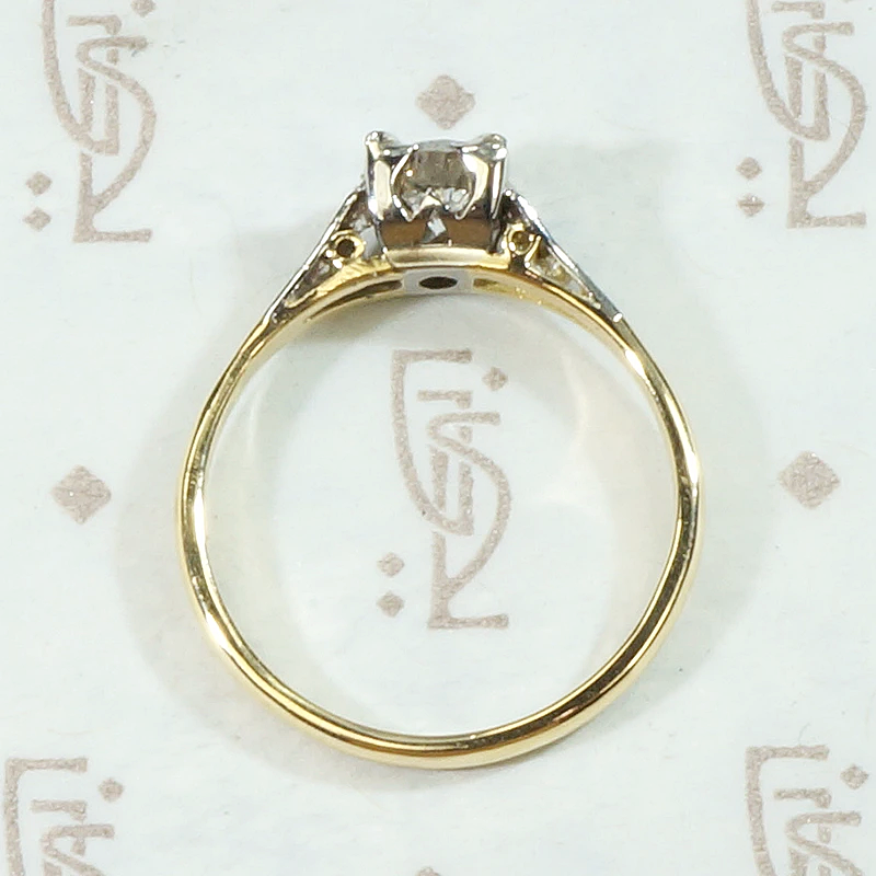 Retro Engagement Ring with Unexpected Details