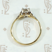 Retro Engagement Ring with Unexpected Details