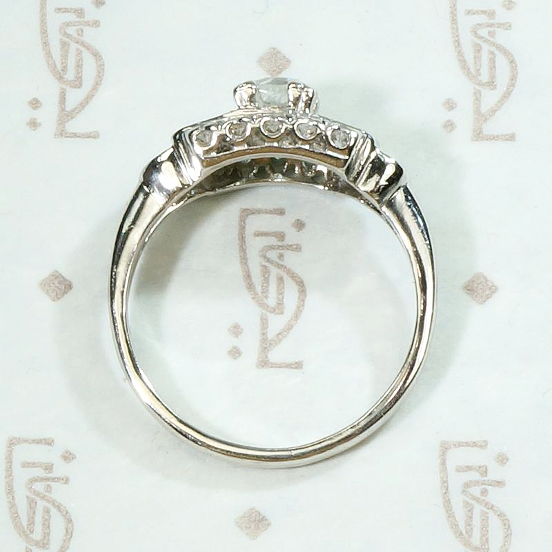 Bold & Pretty 1930s Deco Diamond Engagement Ring