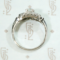 Bold & Pretty 1930s Deco Diamond Engagement Ring