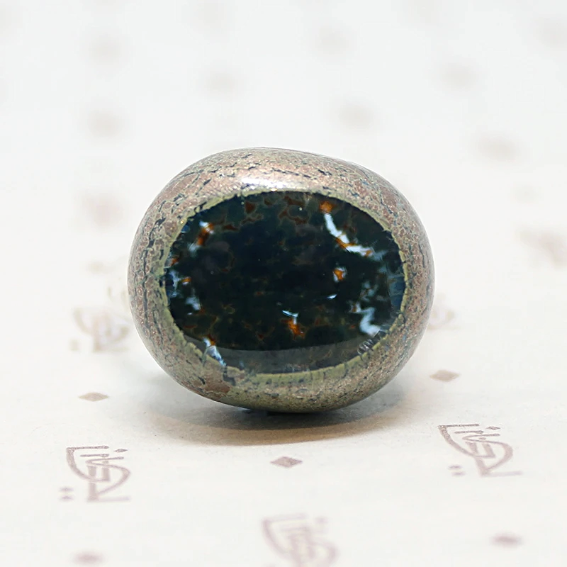 Psychedelic Vintage Fused Glass Ring
