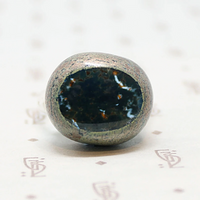 Psychedelic Vintage Fused Glass Ring