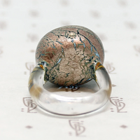 Psychedelic Vintage Fused Glass Ring